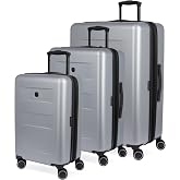 SwissGear 8020 Eclipse Collection Hardside Expandable Luggage &ndash; Ultimate Grey