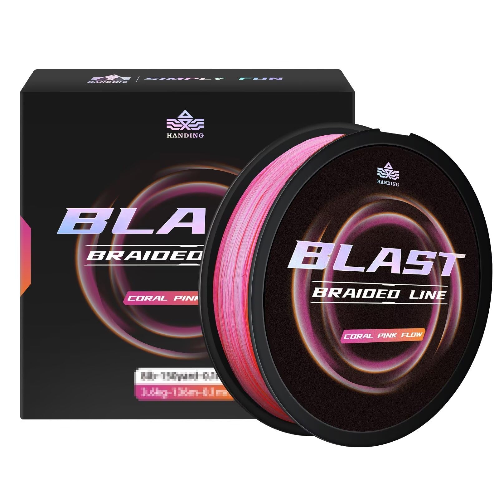 Photo 1 of HANDING Blast Braided Fishing Line, Ultra-Thin Diameter, Durable with HyperOSi Coating, Water and Abrasion Resistant, No Stretch, Low-Vis Moss Green (Pre-Wet Before Knot Tightening) GREEN 