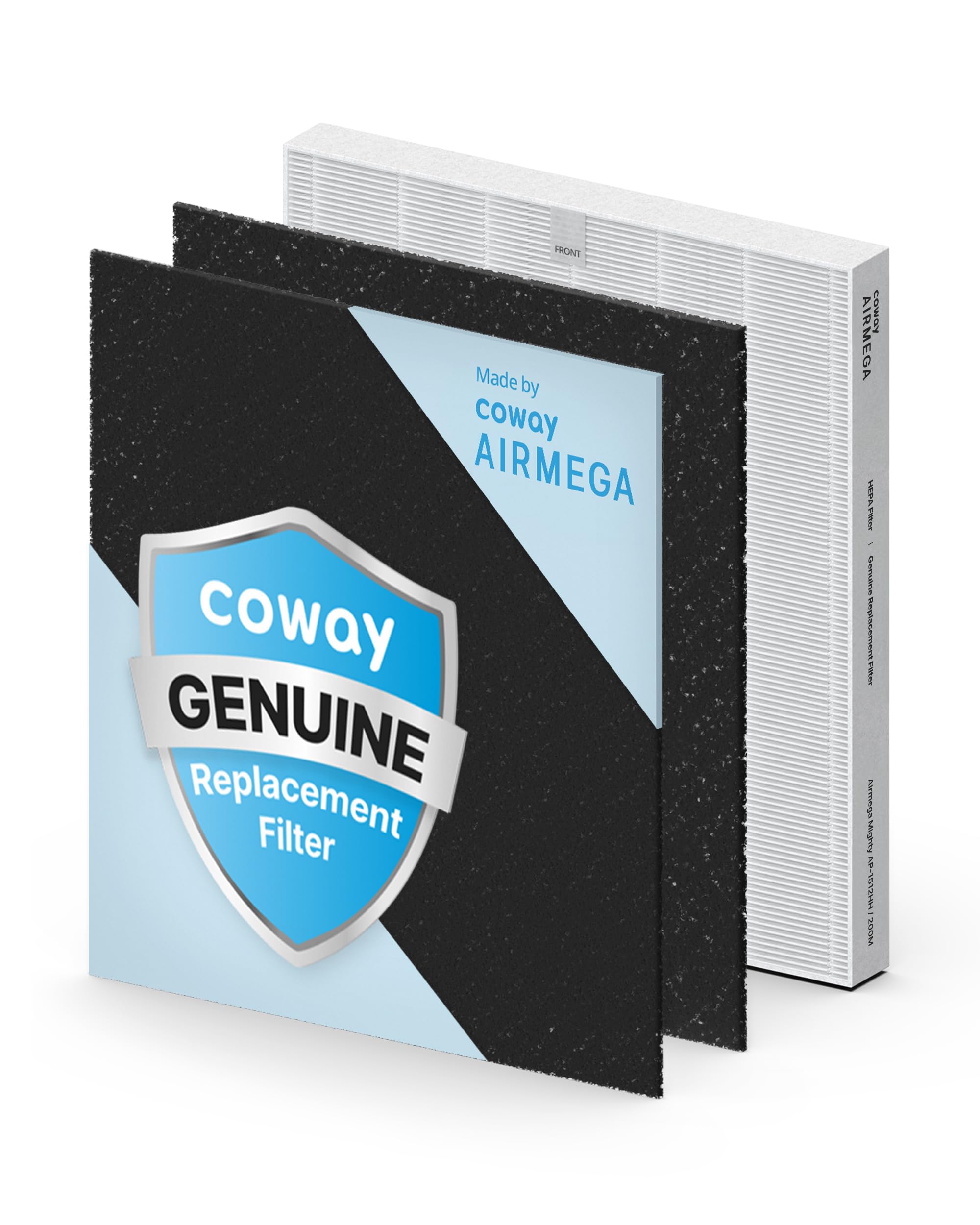 Coway Replacement Filter Set, Carbon, HEPA, White, 1 Count (Pack of 1)