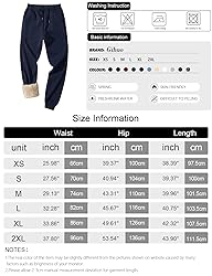 Gihuo Men's Winter Fleece Pants Sherpa Lined