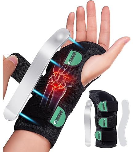 Actimove Wrist Stabiliser For Kids, With Removable Metal Support Allows Left Or Right Wrist Application, Black