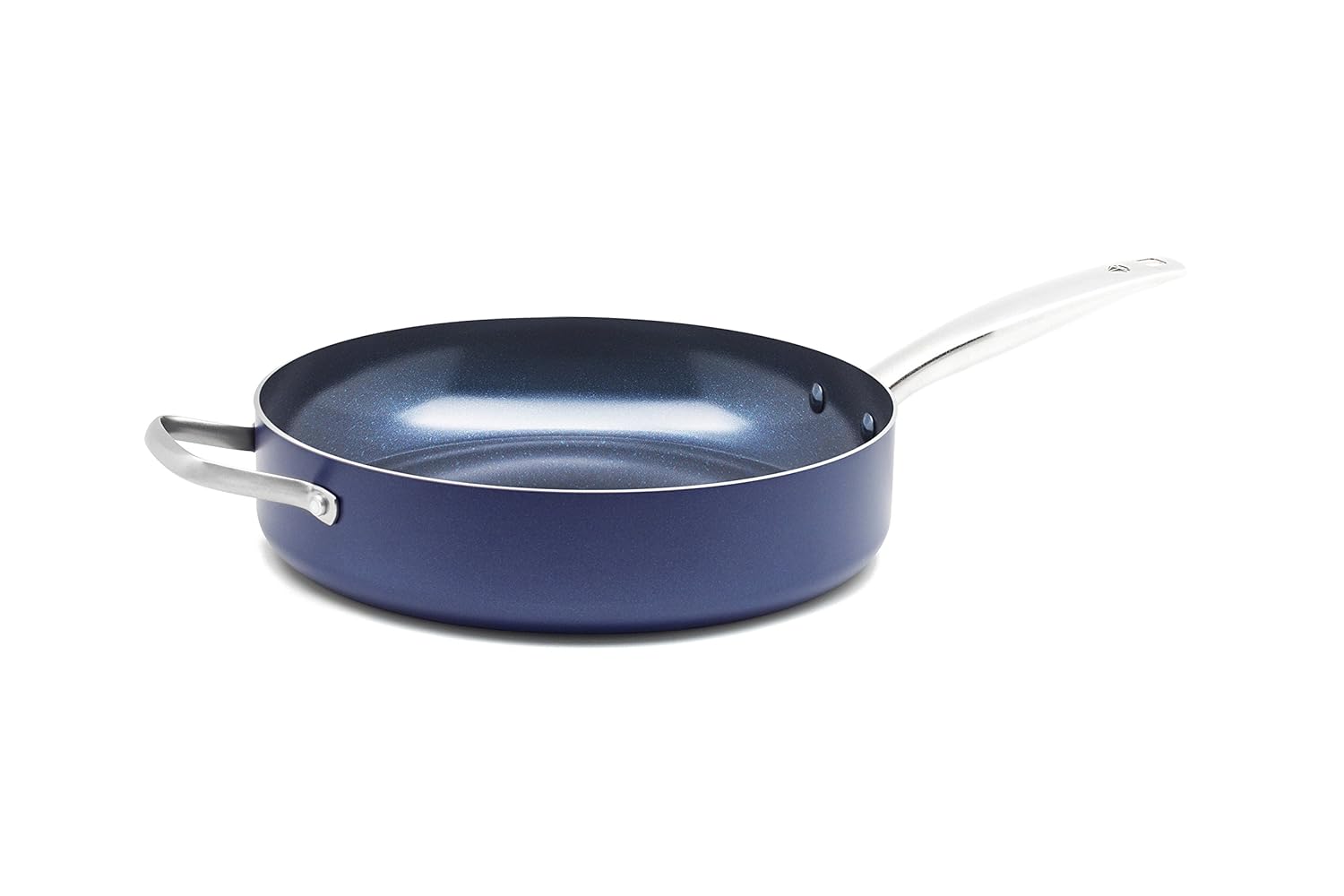 Blue Diamond CC01811-001 Toxin Free Ceramic Metal Utensil Dishwasher 5 Quart Blue