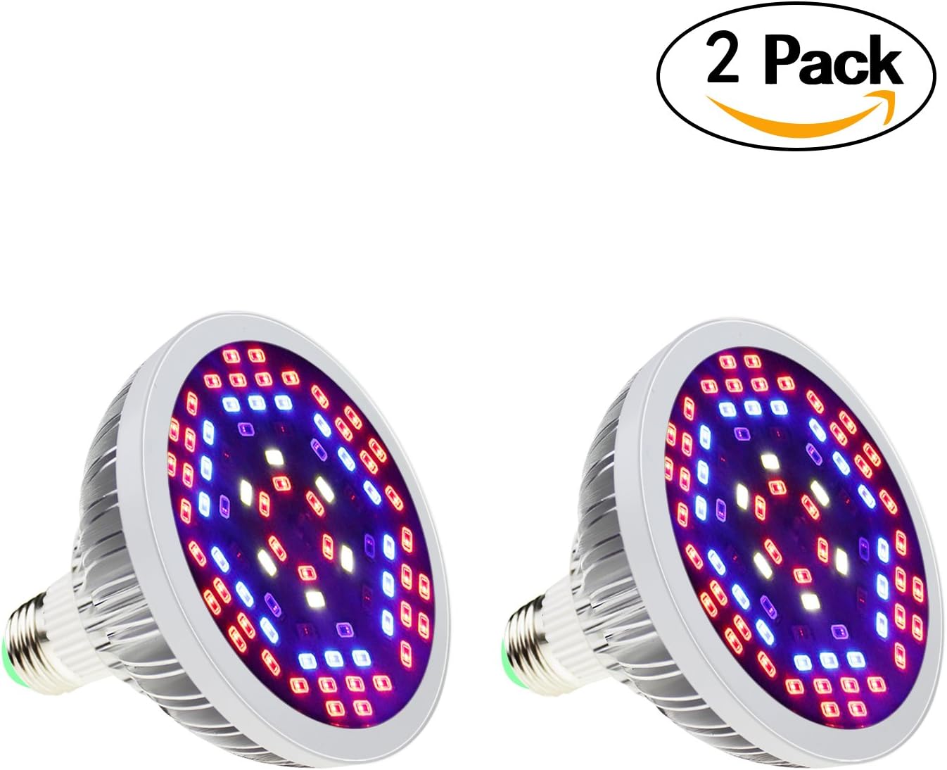 SHEKAR 50W Full Spectrum LED Plant Grow Light Bulb with Shield | Growing Lamp for Home, Indoor Garden Greenhouse and Hydroponic Aquatic (E27, 78LEDs)