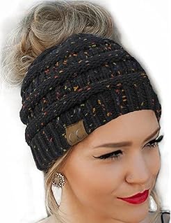 stocking cap with hole for bun