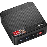 BOSGAME P4 Ultra Mini PC, Ryzen 7 7730U, 16GB RAM 1TB PCIe3.0 SSD | Dual 2.5G LAN, Wi-Fi 6E, BT5.2, 4K Triple Display HDMI | DP | Type-C, Home Office Business