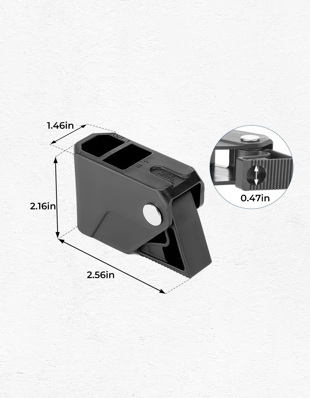 KEMIMOTO Boat Fender Clips,Quick Release Adjustable Boat Rail Cleats Fender Clips for Boat Bumpers, Boat Bumper Holder Hanger Adjuster for Pontoon Boat Bass Boat Jon Boat