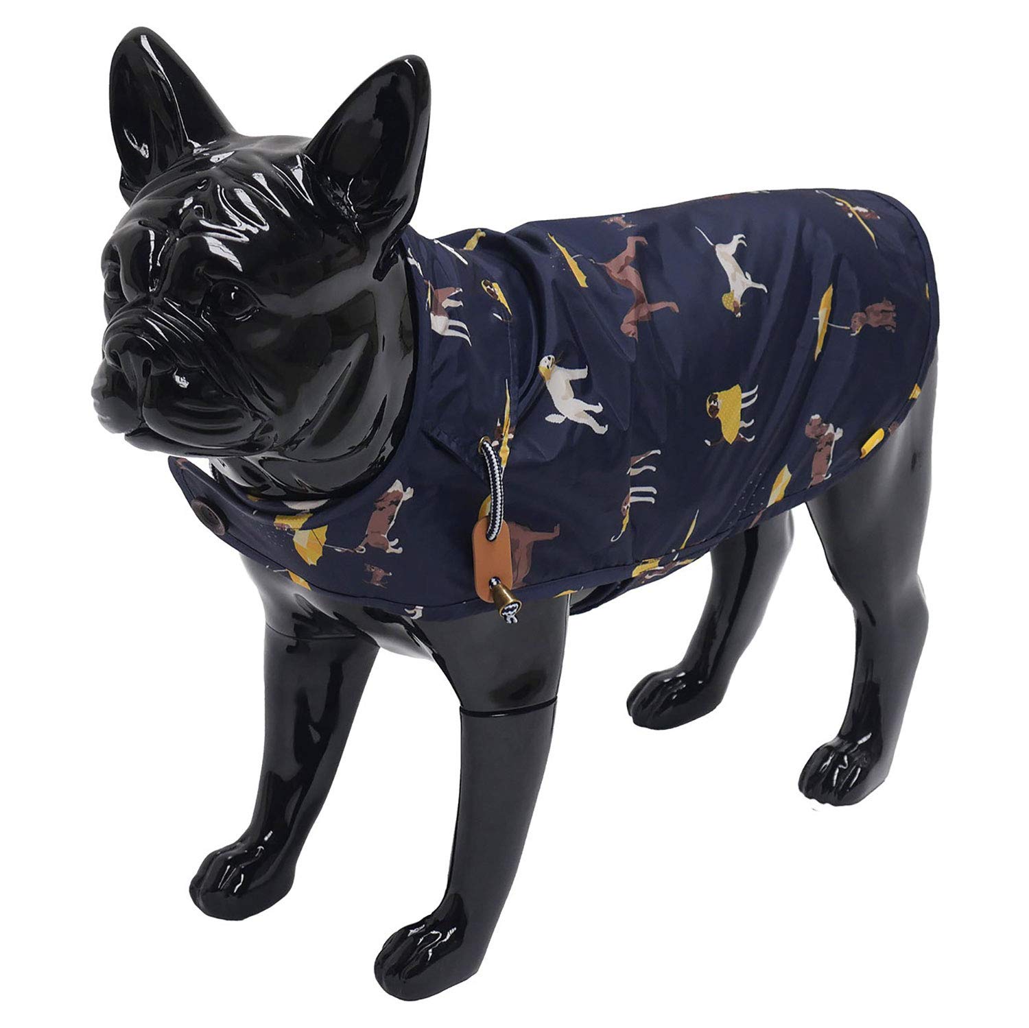 Rosewood x Joules Navy Blue Raincoat for Dogs, Extra Large, Washable, Lightweight, Water-Resistant Dog Coat for X-Large Dogs — image 1