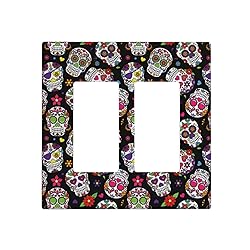 Dead Sugar Skull Double Rocker Wall Plate