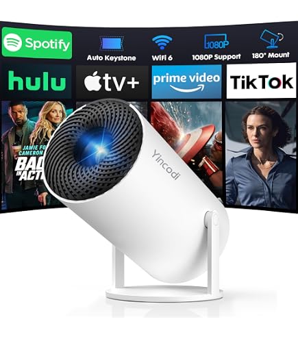 Amazon.com: Smart Projector with WiFi and Bluetooth,1080P