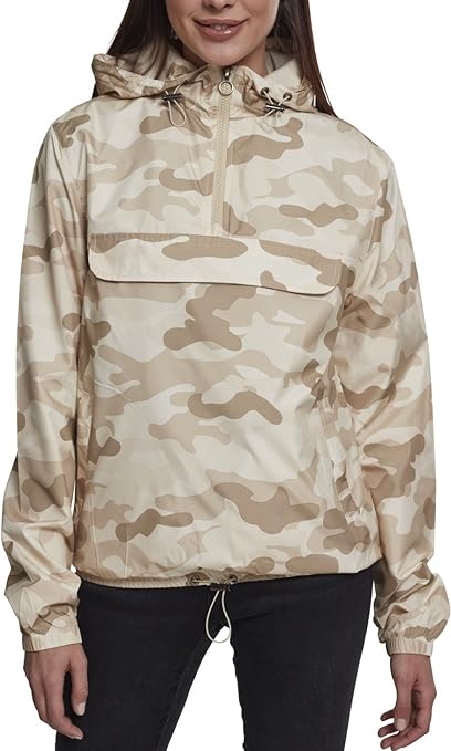 URBAN CLASSICS Allwetterjacke »Urban Classics Damen Ladies Camo Pull Over Jacket«, (1 St.), Mit
