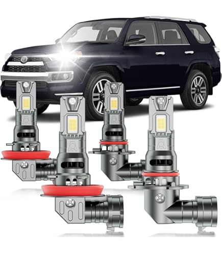 thumbnail interactive-video image 1 of CHUSYYRAY LED Headlight & Fog Light Combo For 4Runner 2010-2020 | 9005+H11 6500K 6 Bulbs 1 of 3