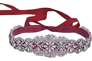 azaleas Women's Crystal Thin Wedding Belt Sashes Bridal Sash Belt for Wedding, Bridesmaid Flower Girl Dress Accessories 16IN