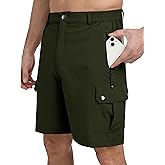 MoFiz Men's Qucik Dry Hiking Cargo Shorts 8"/9" Lightweight Outdoor Men's Stretch Golf Casual Shorts with 5 Pockets