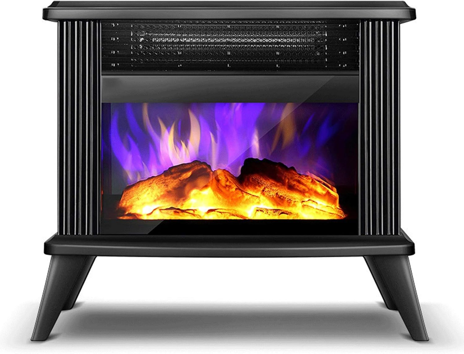 ZXCVBNM Chimenea eléctrica Chimenea Eléctrica Móvil Tipo Estufa De Pie