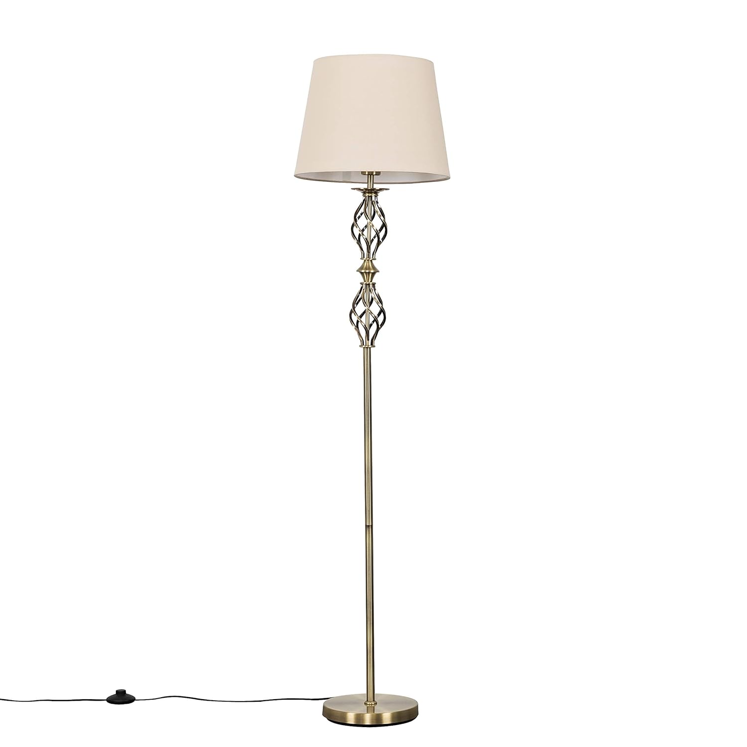 antique barley twist floor lamp