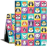 Case for iPad 9th Generation Case, Case for iPad 8th Generation Case, Case for iPad 7th Generation, Case for iPad 10.2 inch Kids Boys Girls Multi-Angle View with Adjustable Stand Auto Wake/Sleep, Dog