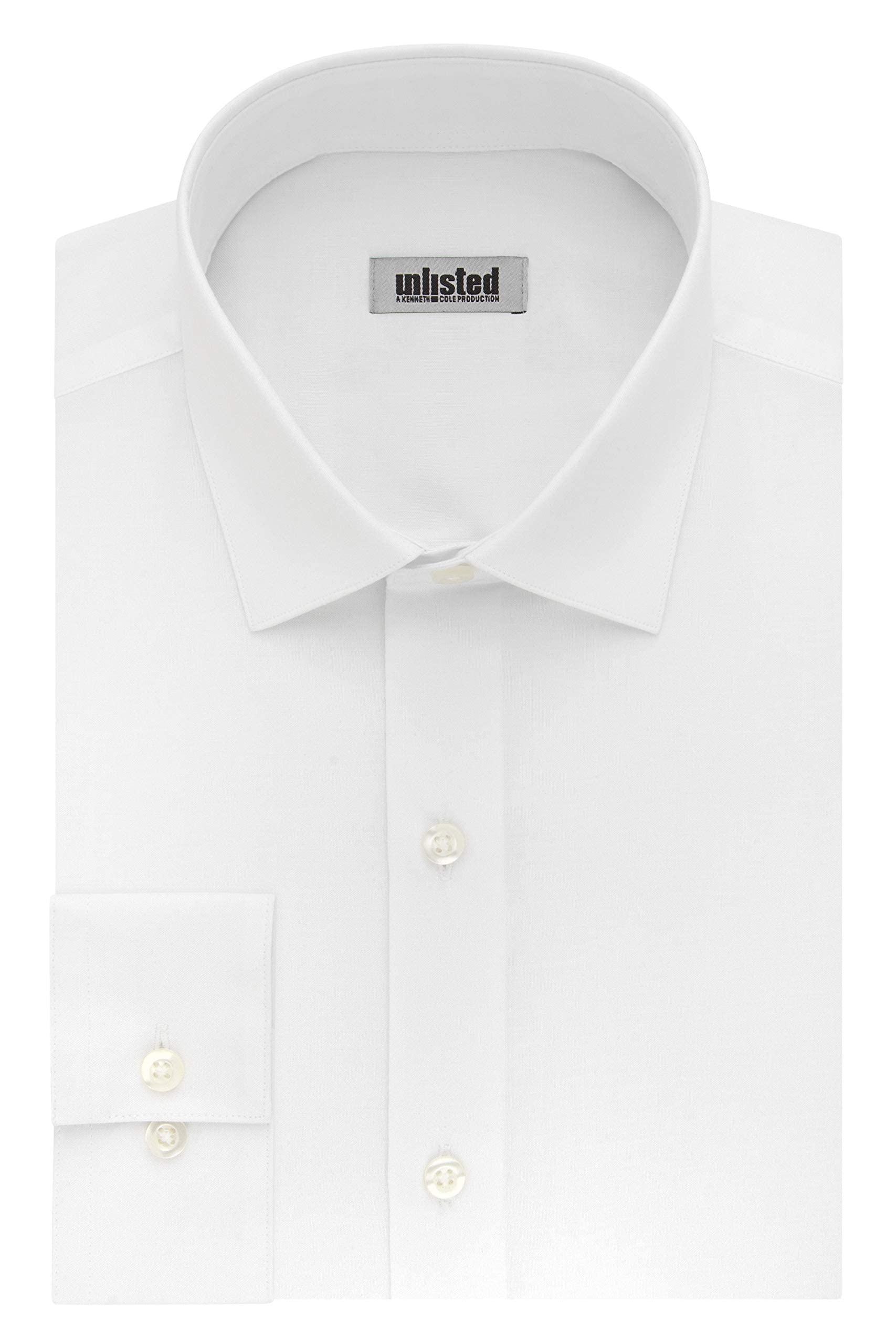 Cole Unlisted Men's Dress Shirt Big and Tall Solid White Size