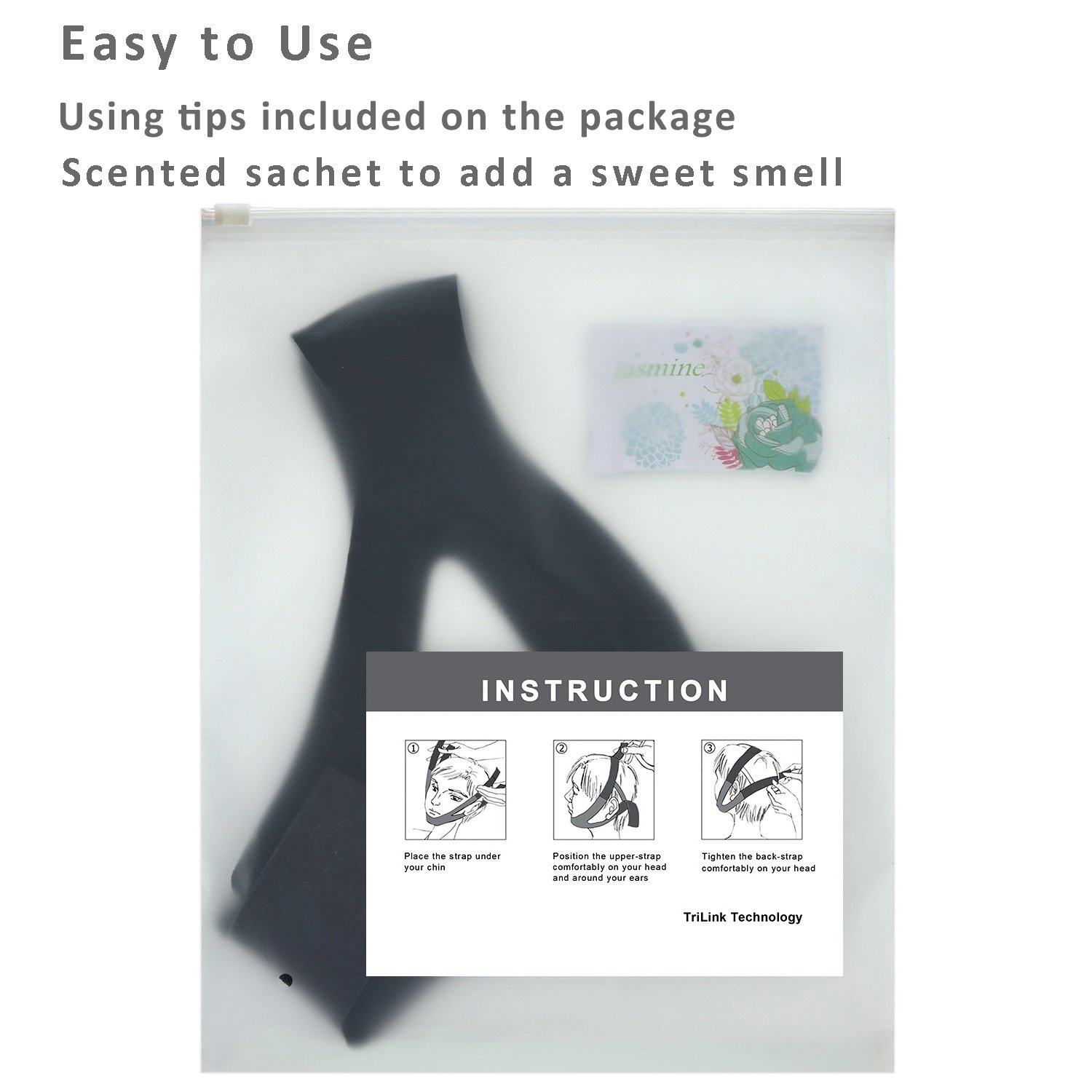 Anti Snoring Chin Strap - Adjustable Stop Snoring Solutions, Mouth Breathers Sleep Aid Devices for Men and Women