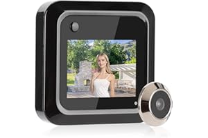 FOCKETY Door Viewer, Digital HD Battery Operated Door Viewer Peephole, Apartment Front Door Entry Door for Home