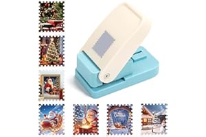 Square Hole Punch, 2.5 * 2.1cm Stamp Square Paper Puncher, Punch Cutter for Card Making, Scrapbooking, DIY Make, Gift Tag Pun