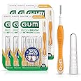 GUM Proxabrush Go-Betweens - Ultra Tight - Interdental Brushes - Soft Bristled Dental Picks for Plaque Removal Health - Safe for Braces & Dental Devices, 10ct (6pk)