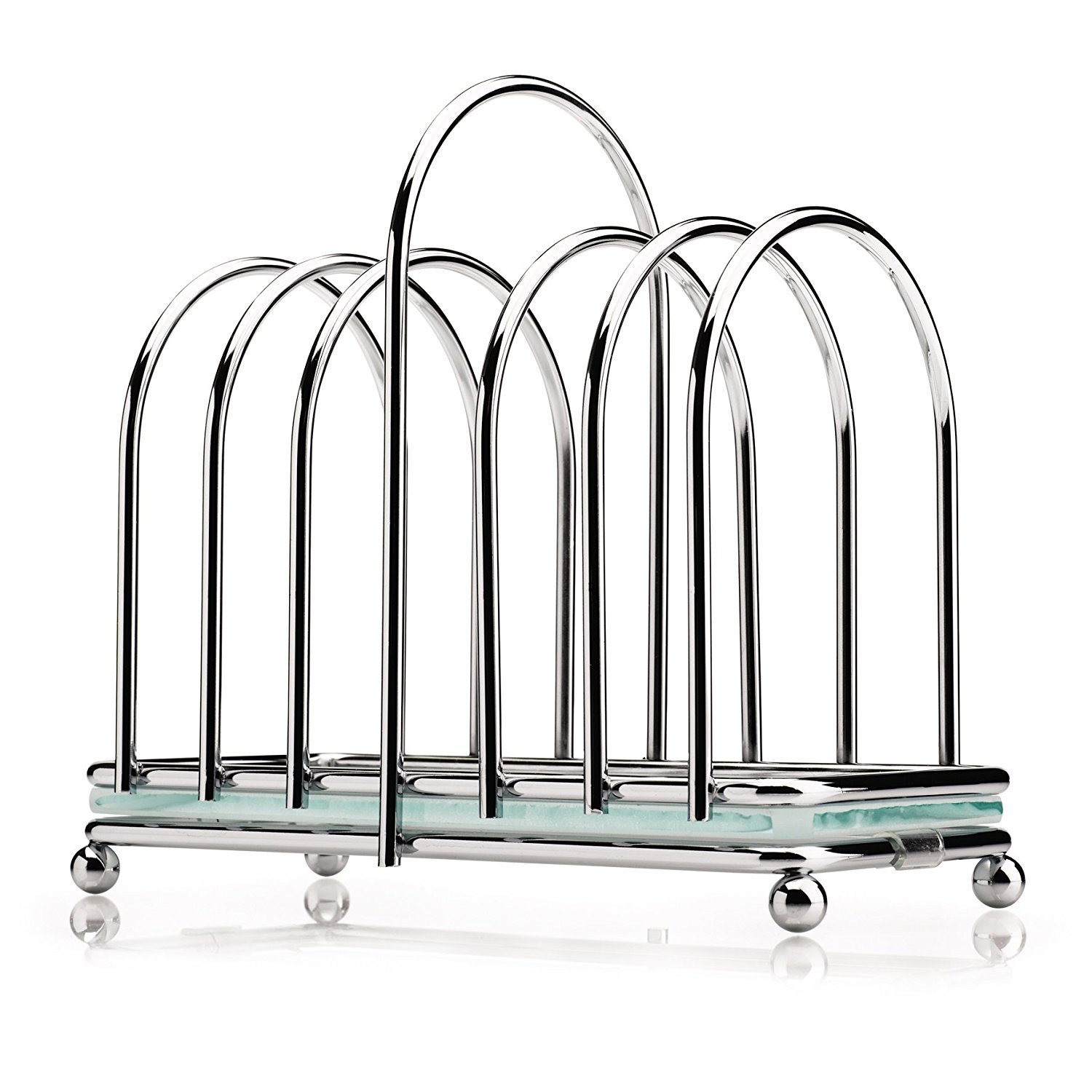 Toast Rack with Frosted Glass Base