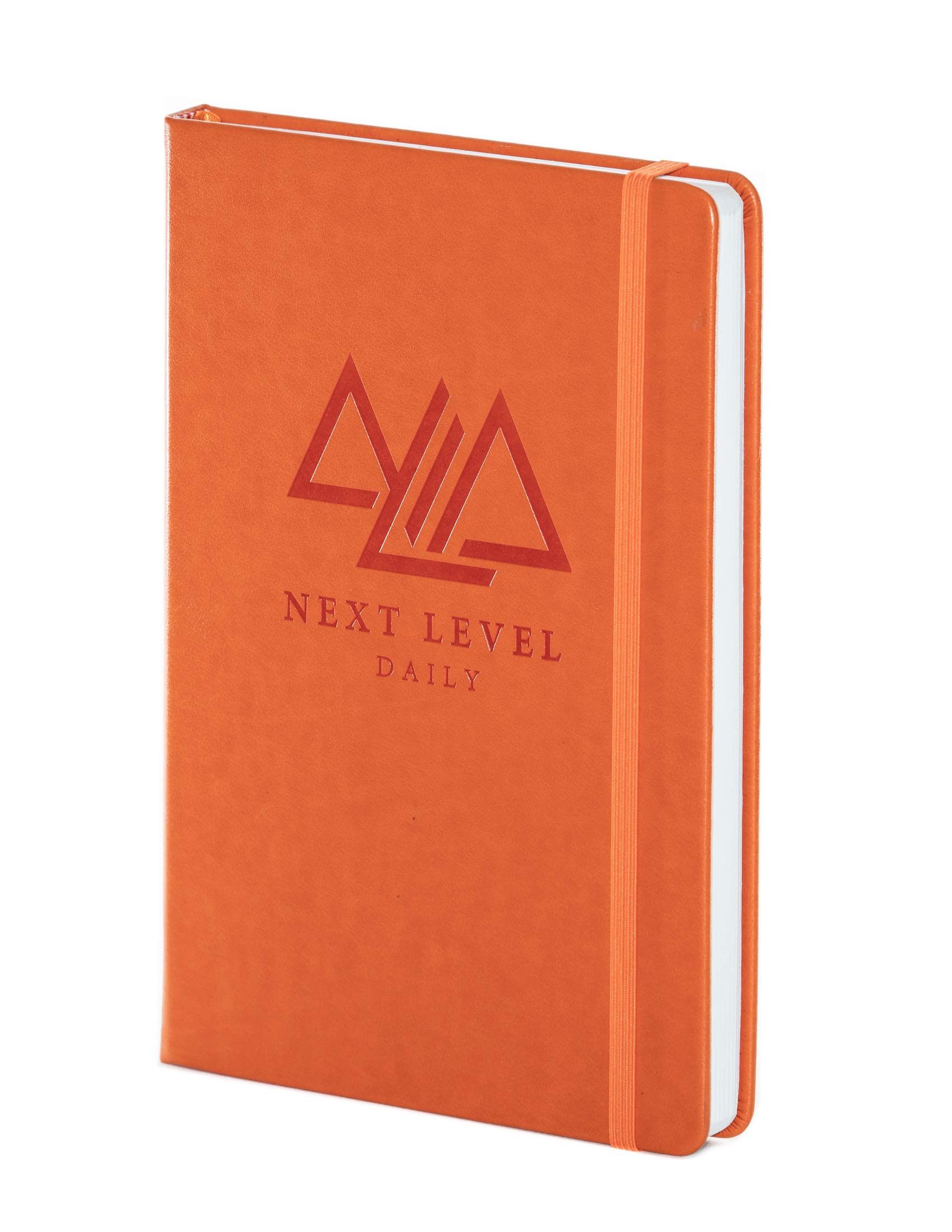 Next Level Daily Planner | 2020 Daily Action Planner for Productivity, Happiness & Time Management | Habit Tracker, Gratitude Journal – Undated, Hardcover (Orange) A5