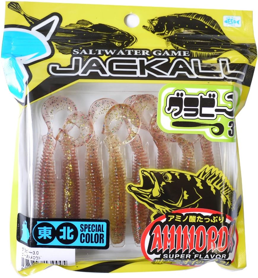 Amazon Jackall ジャッカル ワーム グラビー 3インチ ゴーストメロウド Jackall ジャッカル ルアー