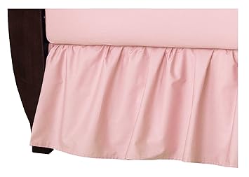 blush pink crib skirt