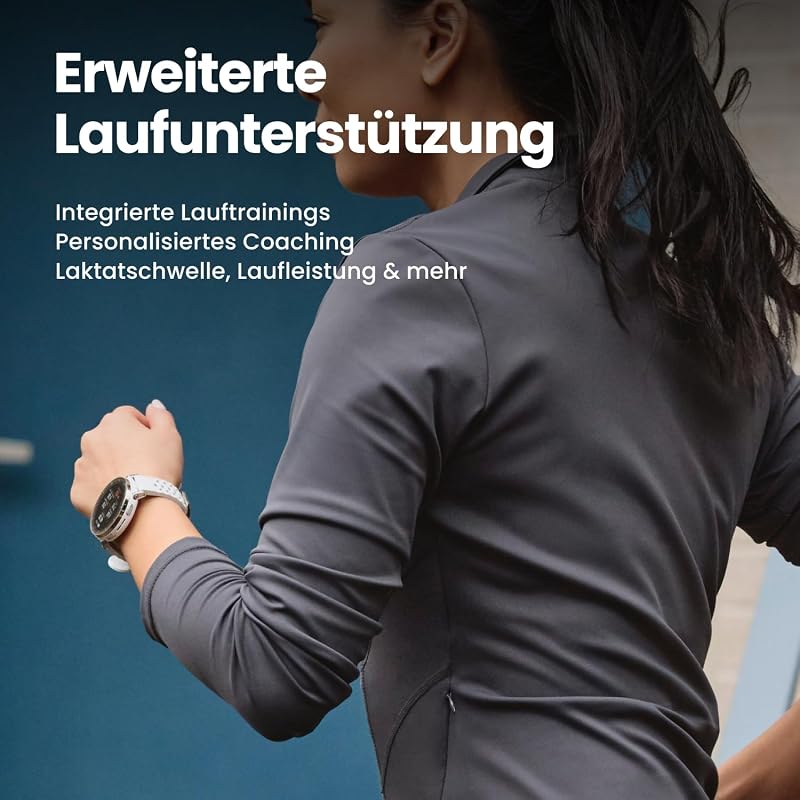 Active 3 Premium 45mm GPS Lauf-Smartwatch, 1,32" AMOLED Saphir-Display, 12 Tage Akku, 4GB, NFC, Offline-Karten, 170+ Trainingsmodi, 5 ATM, Herzfrequenz- & Fitness-Tracker für Android & iPhone