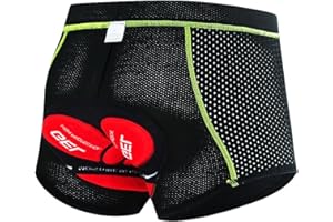 Towintec Mens Cycling Underwear Shorts 5D Gel Padded Bike Bicycle MTB Liner Undershorts Quick-Drying Breathable Underpants