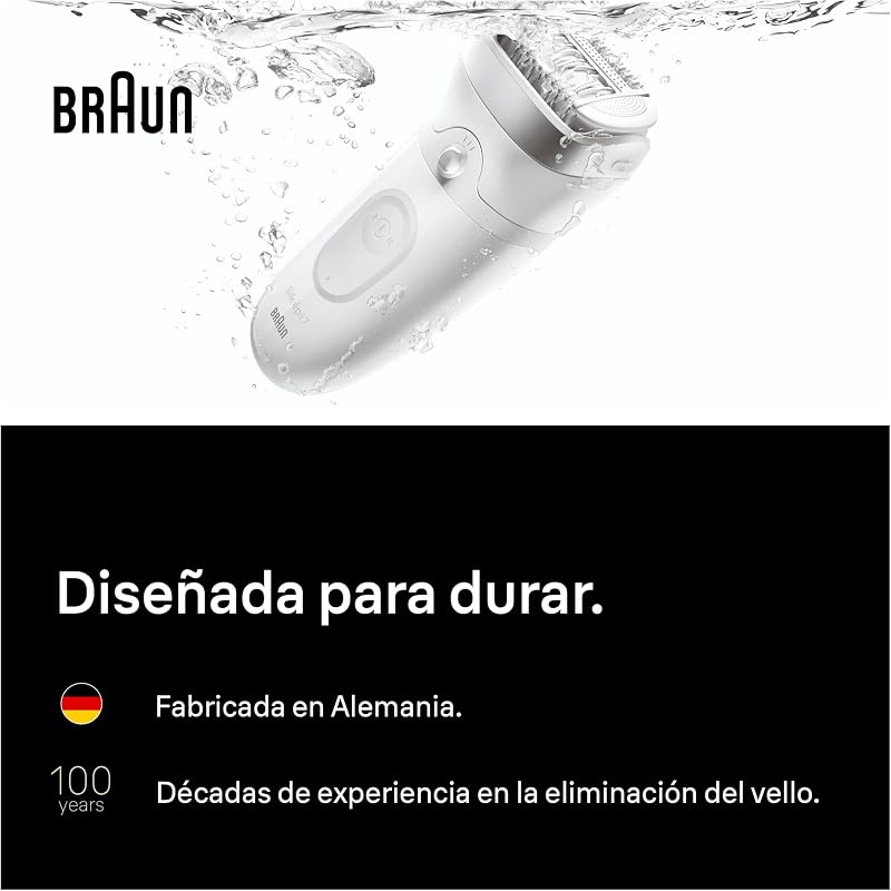 Silk·épil 7 Depiladora Eléctrica Mujer, 7-241, Plata