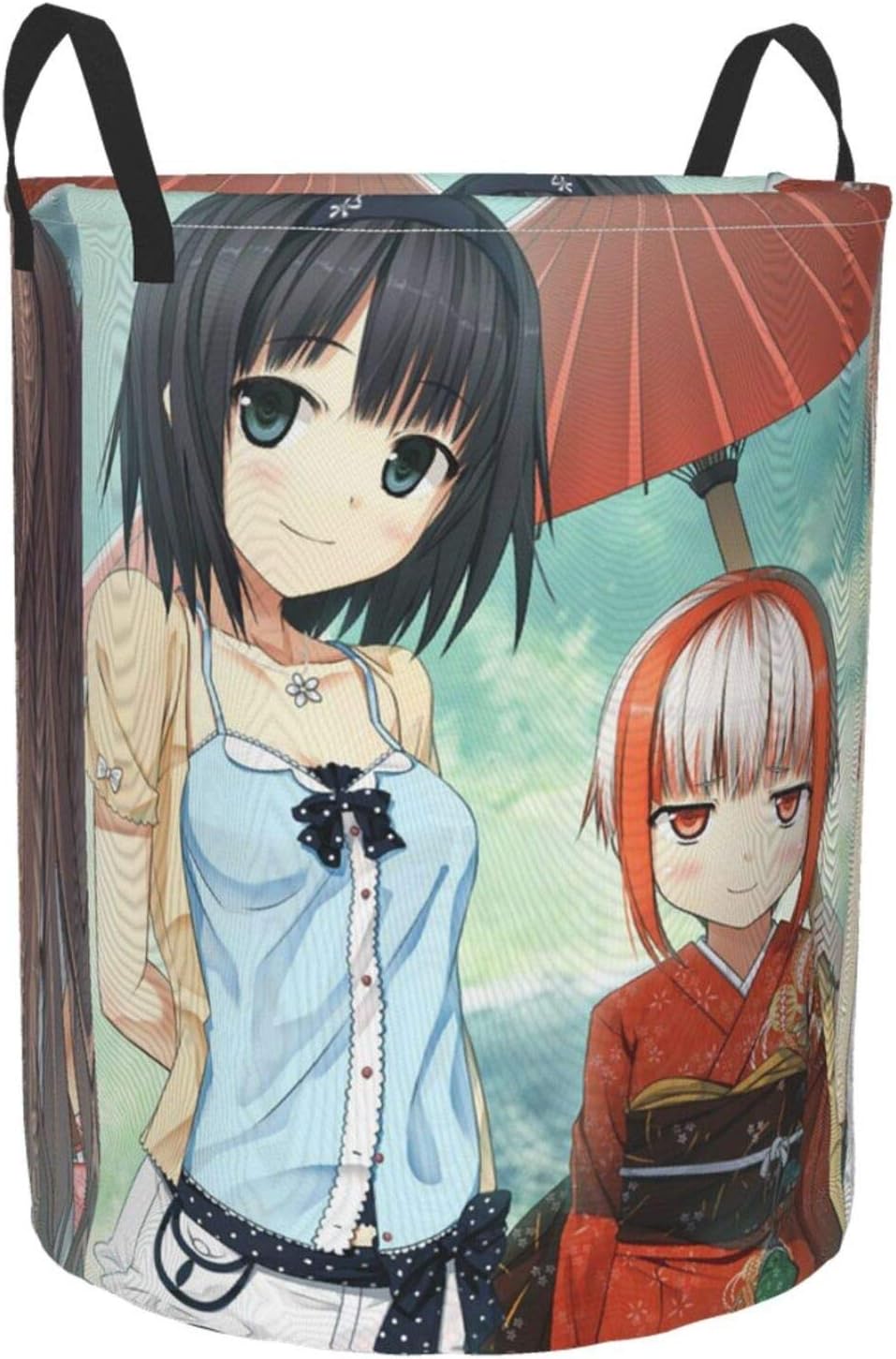 Amazon Co Jp 有島ありす1 折りたたみランドリーバスケット ランドリーバスケット 脱衣籠 ベビー おもちゃ タオル 服 子供 玩具 毛布 収納 円形 ランドリーバスケット ホーム キッチン