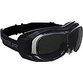 Bikershades Fit Over Goggles for Eye-Glasses Motorcycle Riding Cycling Skiing Sky Diving Outdoor Work