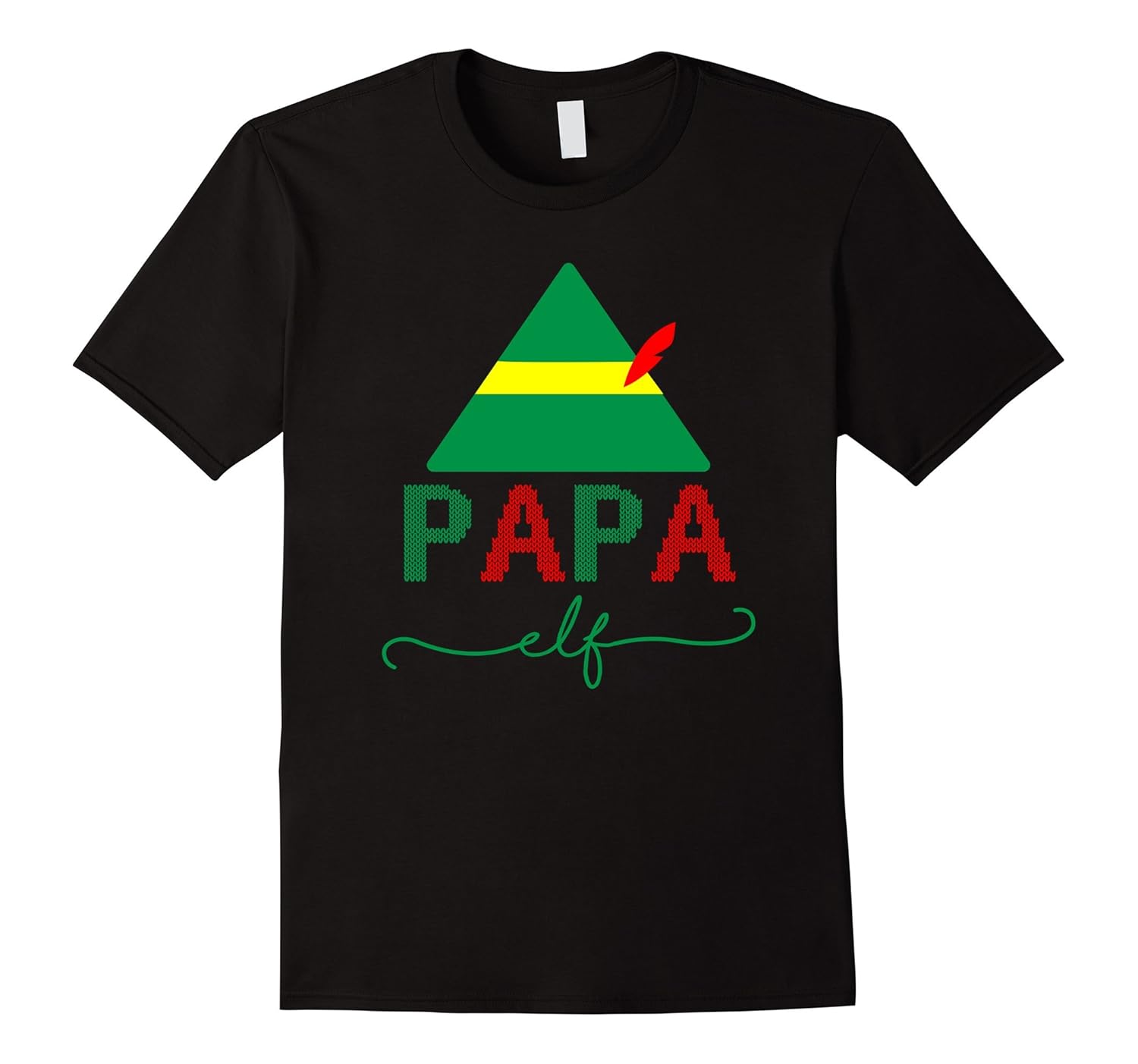 Papa Elf Christmas T-Shirt-FL