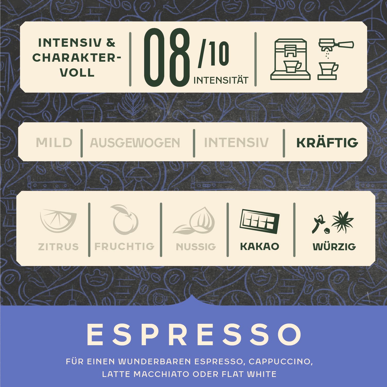 Jacobs Kaffeebohnen Barista Espresso, kräftig mit Kakao- & Karamell-Noten, geröstet in Bremen, Intensität 8/10, Kaffee ganze Bohnen, 1 kg 2