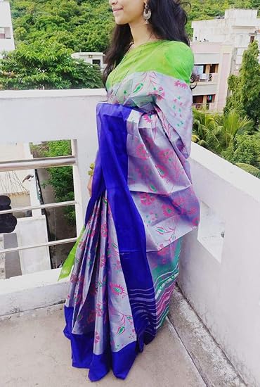 Ayesha fashion womens Chanderi kuppadam mothi gadi buta sarees ( Mustard)