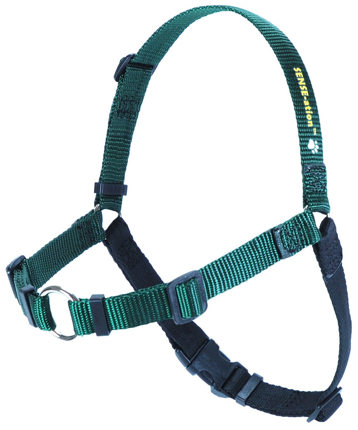 SENSE-ation No-Pull Dog Harness (Green, Medium)