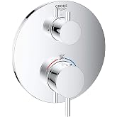 GROHE 24151003 Atrio Dual Function 2-Handle Thermostatic Trim, Starlight Chrome