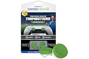 KontrolFreek Precision Sports Performance Thumbsticks for PlayStation 5 (PS5) and PlayStation 4 (PS4) Controller | Soccer Edi