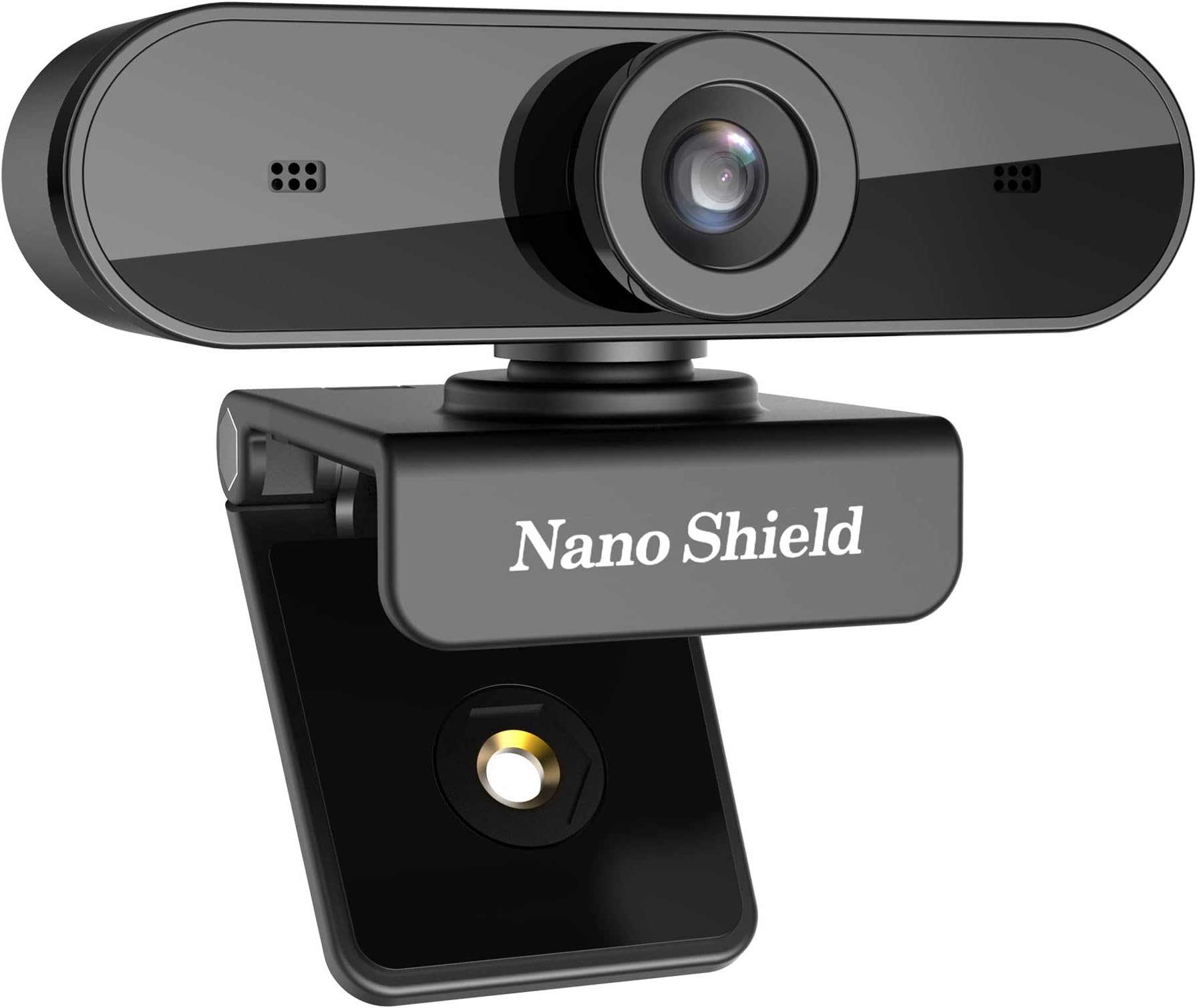 Webcam 1080P, Nano Shield N910 Full HD Compuer Web Camera Wide Angle Crystal Clear Video with Noise Cancelling Mic, Skype Webcam for PC, Mac, Laptop, Notebook, Compatible with Windows 10, 8, 7, XP