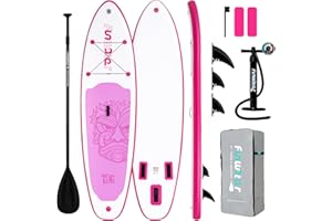 FunWater Inflatable Ultra-Light Stand Up Paddle Board for All Skill Levels with Premium SUP Paddleboard Accessories,Non-Slip Comfort Deck for Youth & Adults