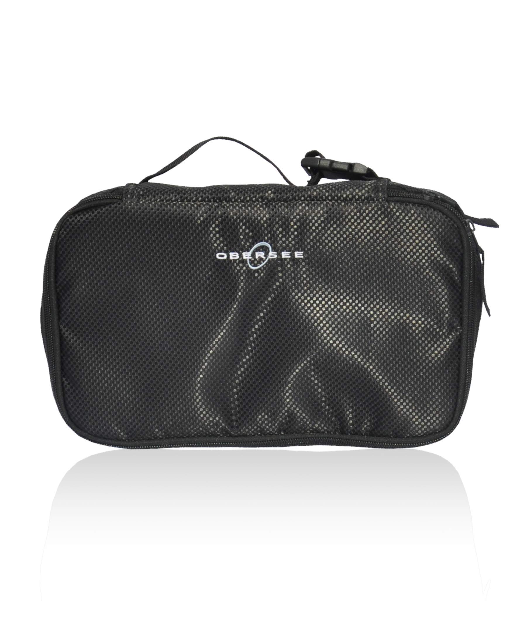 Obersee Baby-Girl's O3QCOOL001 Breastmilk Bottle Cooler & Travel, Easily attaches Stroller or Diaper Bag (Black), One Size