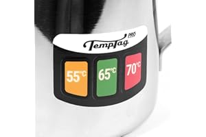 HALLMERS 55 65 70 Degrees Celcius Barista Milk Steaming Temperature Sensitive Sticker - Coffee Making Food & Beverage Thermom