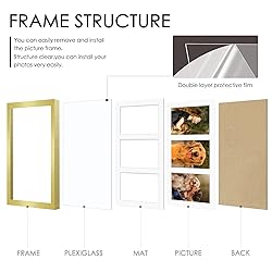 DUENPY 8x14 Collage Picture Frame 4x6 Collage