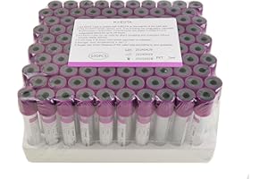 VNisenllc Pet Animals Lab Vacuum Blood Collection Tubes EDTA K2 Coagulation Blood Collecting Tube Veterinary Supplies, 20pcs 10ml Lavender
