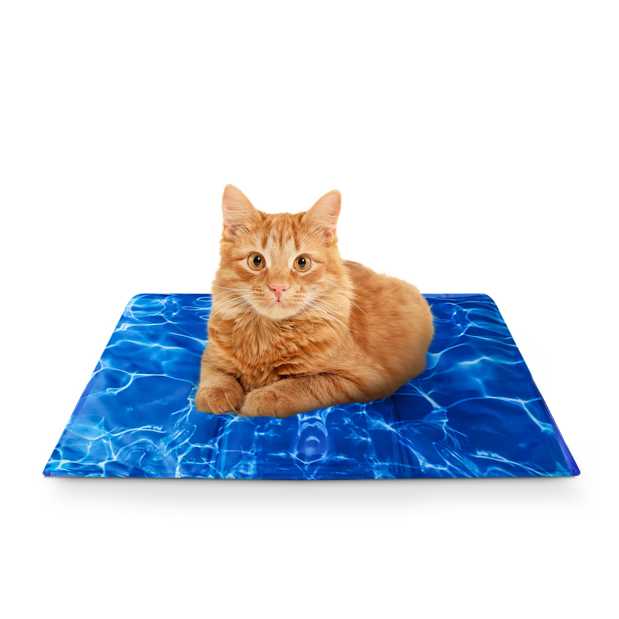 FurDreams Pet Cooling Mats – Self Cooling Mat Bed for Dogs, Cats to Prevent Overheating During Rest & Sleep – Heat Absorbing & Waterproof Gel Pillow Pad – Patterned (44x64cm)