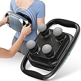RENPHO Massage Gun Deep Tissue, Handheld Neck Massager with Replaceable 4-Head and Plate, Muscle Percussion Massage Tool for Neck, Back, Back Massager for Women Men, Quad, HSA Approved