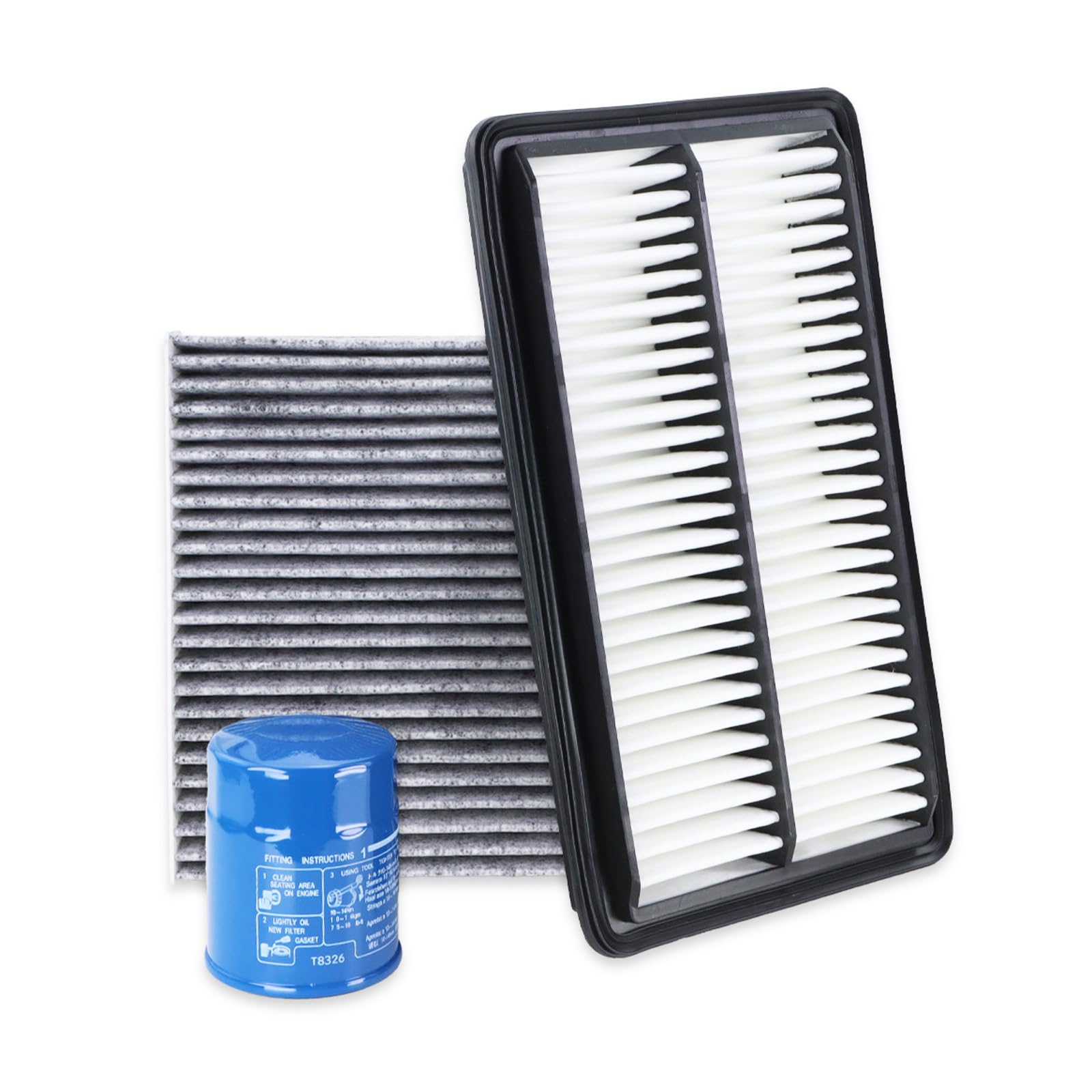 Photo 1 of 17220-5J6-A10 Engine Air Filter & 15400-PLM-A02 Oil Filter & CF11182 Cabin Air Filter Fit for 2018-2025 Honda Odyssey 3.5L, 2021-2025 Acura TLX 2.0L 3.0L