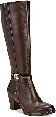 almond toe knee high boots